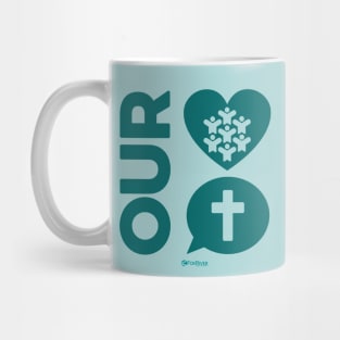 Our Heart is People Our Message is Jesus Mug